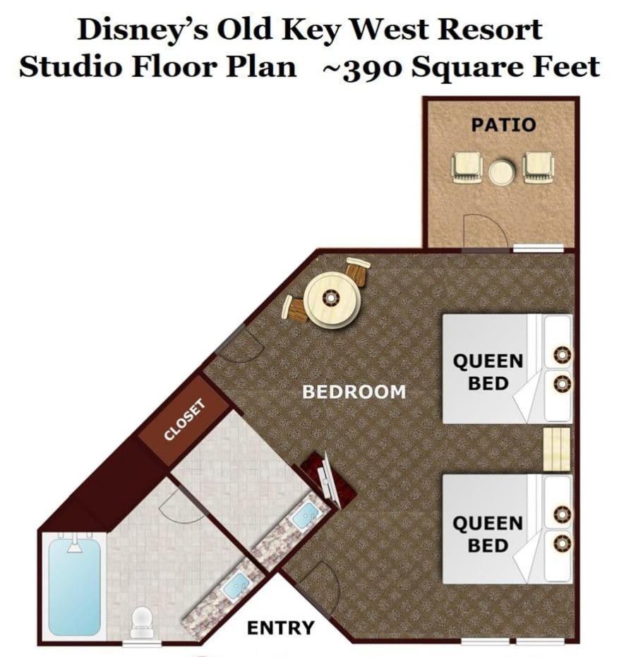 Disney'S Key West Resort Studio Room Sleeps 4 Orlando Exterior foto